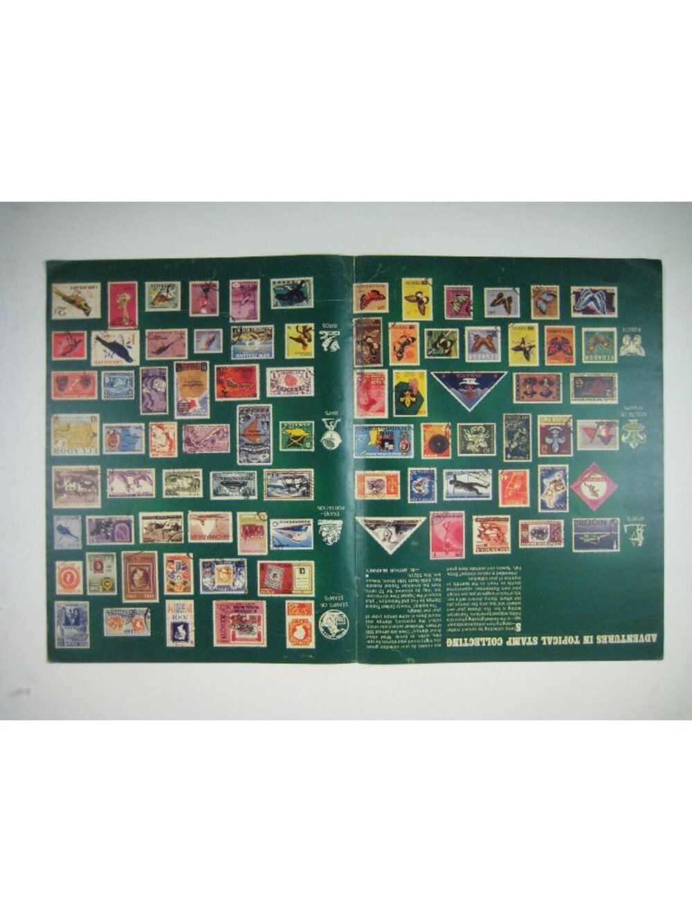 Vintage Stamp Collection PRINT ADVERTISEMENT Global Historical Designs 2 Page
